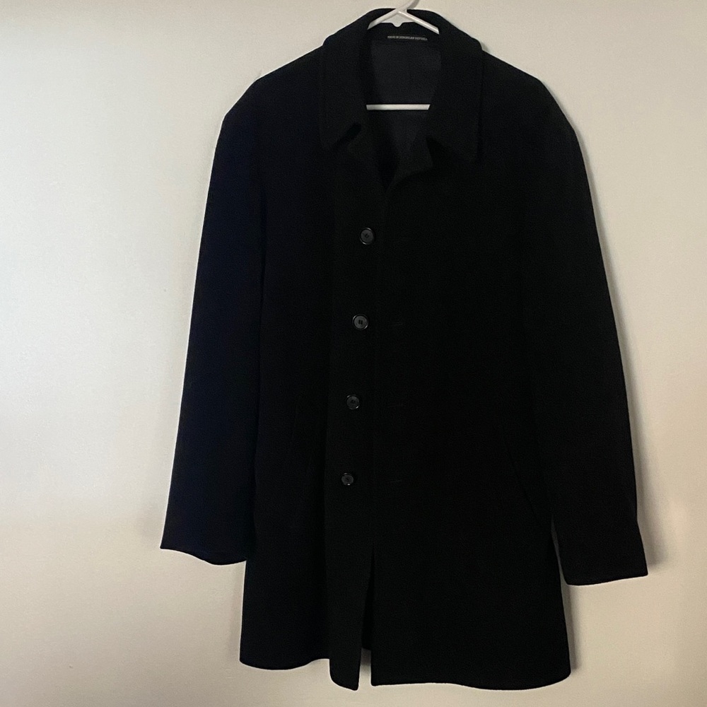 London Fog Men's Classic Black Trench Coat